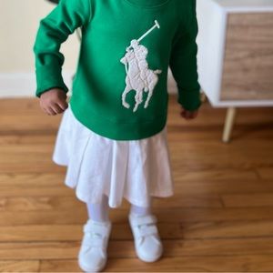 Polo Ralph Lauren green pleated skirt dress - size 4T